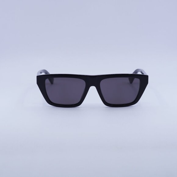 Bottega Veneta BV1291S 001 Sunglasses Black Rectangle Frame, Grey Lenses - Picture 3 of 8